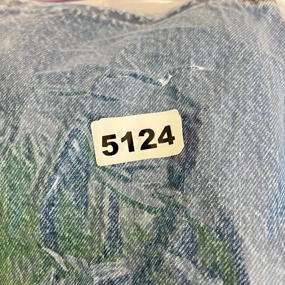 Levi's Size 30 Blue Distressed Crop Straight Leg Jeans - Picture 7 of 8